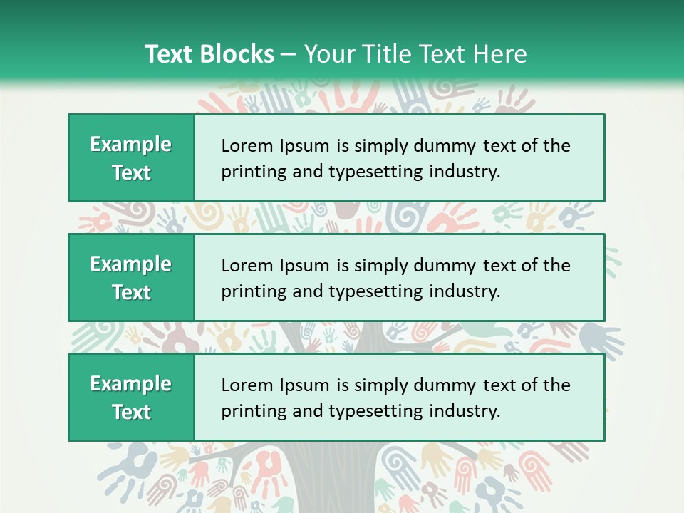 Earth Hands People PowerPoint Template