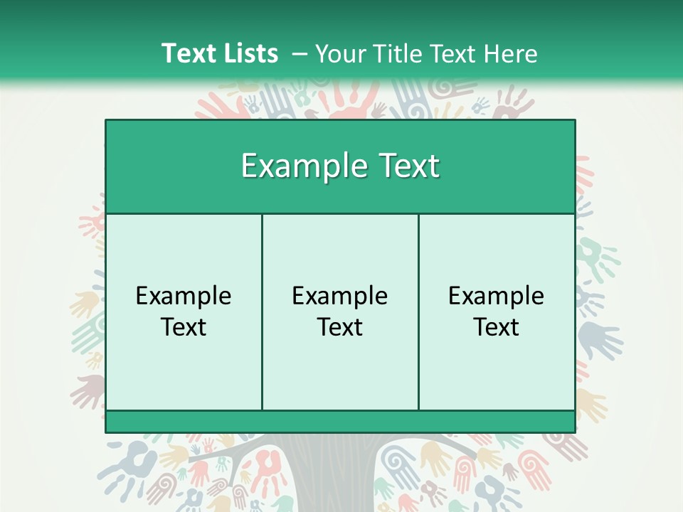 Earth Hands People PowerPoint Template
