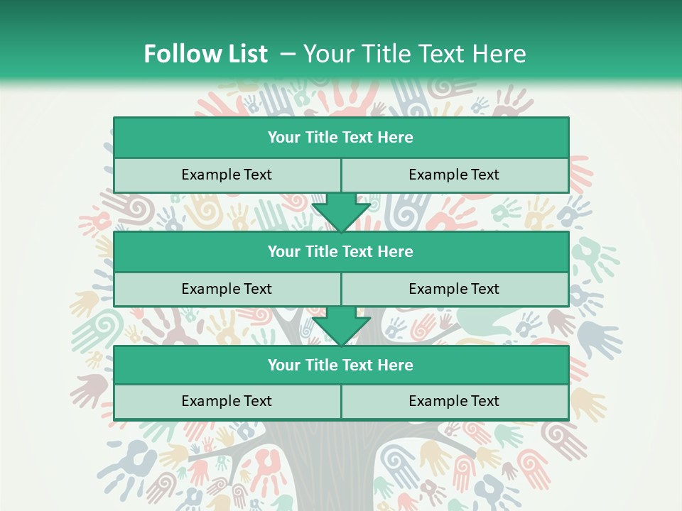 Earth Hands People PowerPoint Template