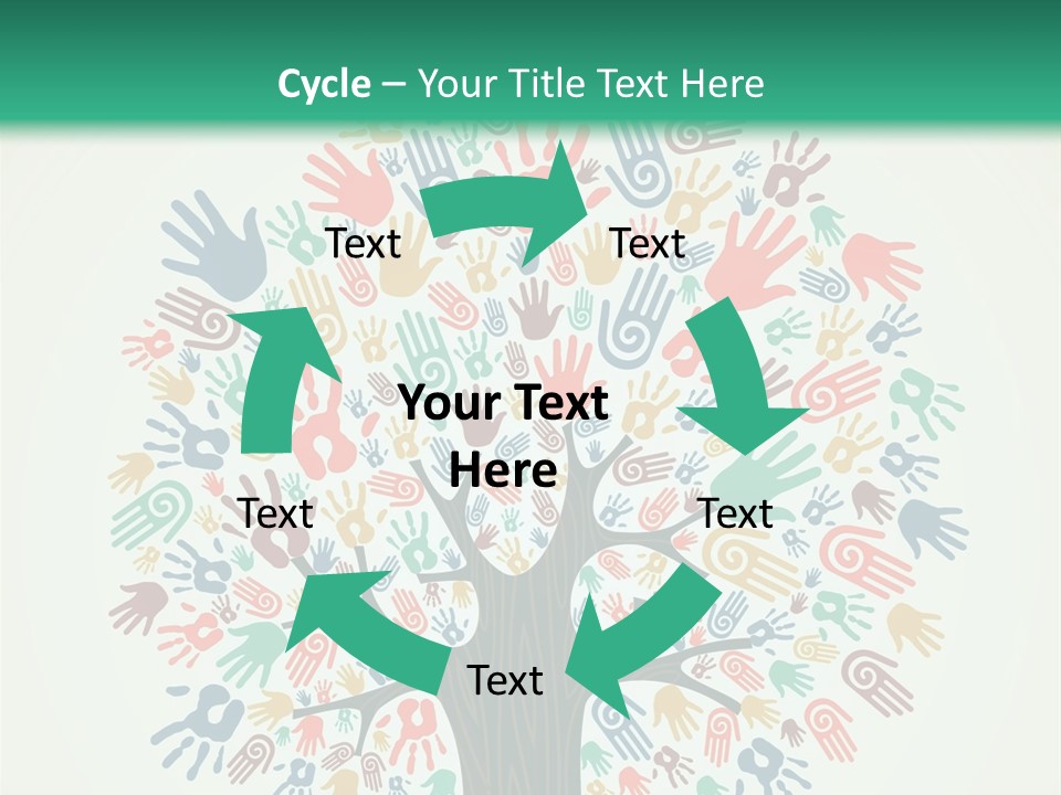 Earth Hands People PowerPoint Template