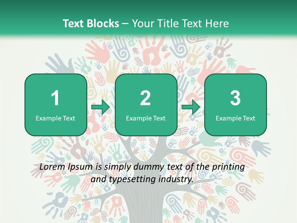 Earth Hands People PowerPoint Template