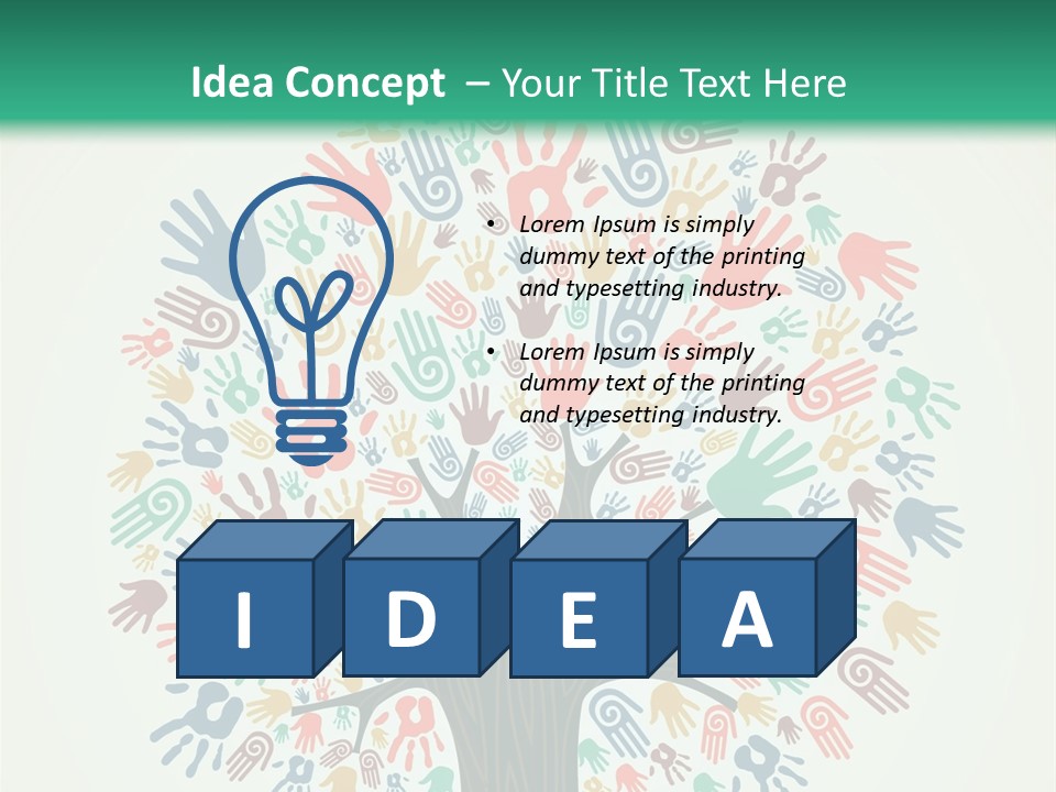 Earth Hands People PowerPoint Template