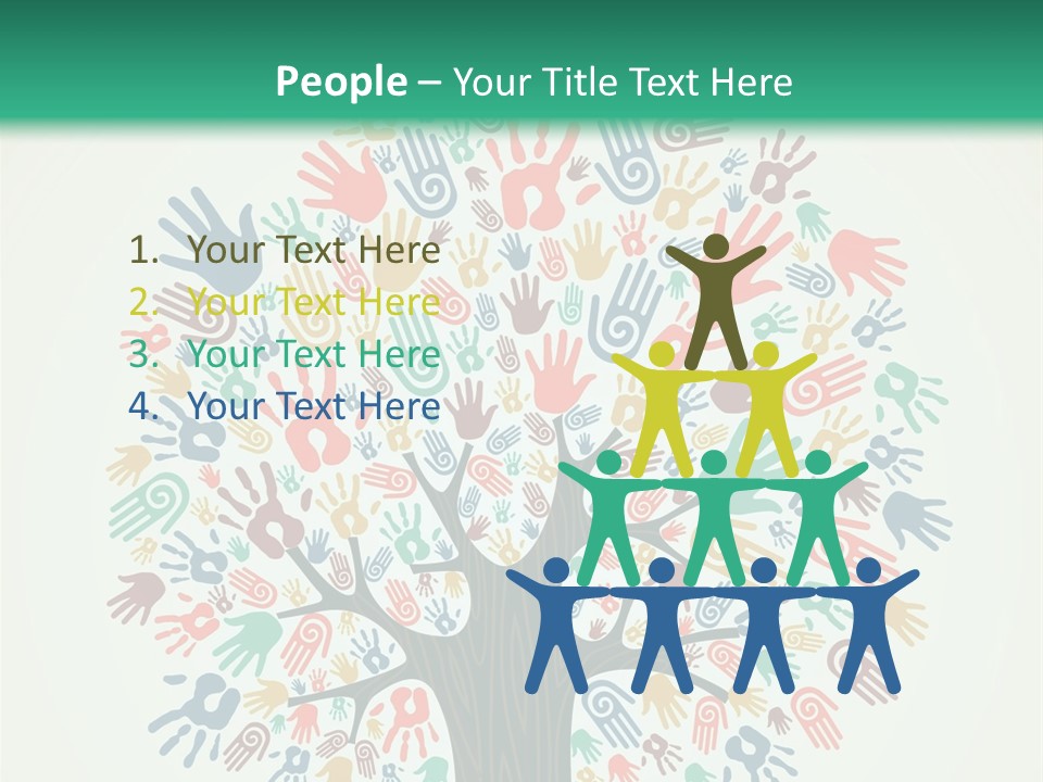 Earth Hands People PowerPoint Template