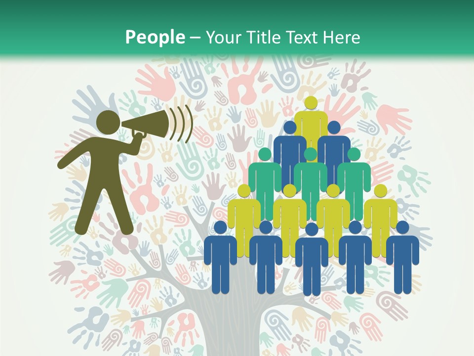 Earth Hands People PowerPoint Template
