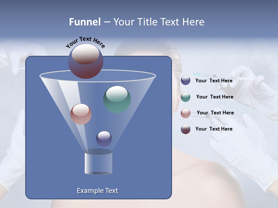 Blue Background Scared Beauty PowerPoint Template