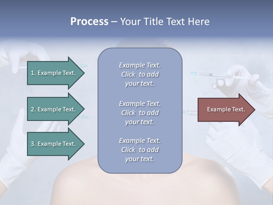 Blue Background Scared Beauty PowerPoint Template