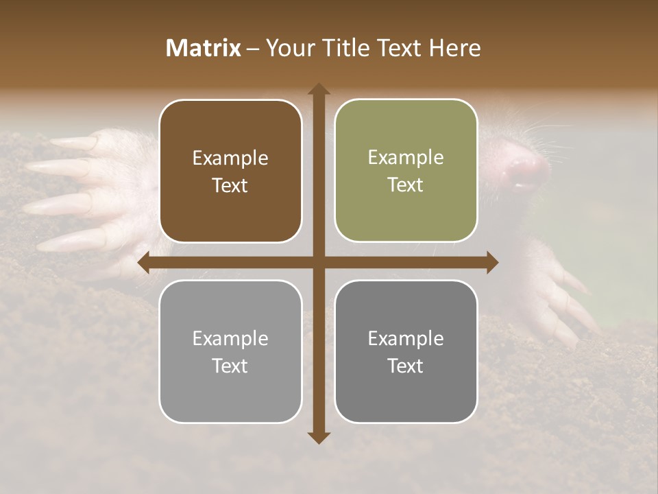 Harmful World Molehill PowerPoint Template