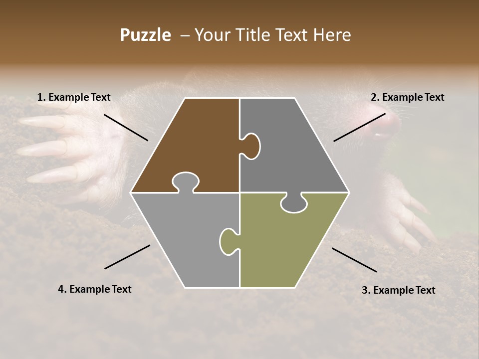 Harmful World Molehill PowerPoint Template