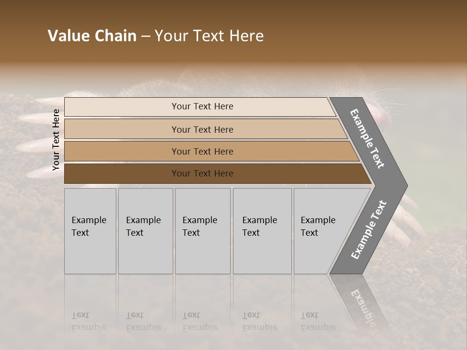 Harmful World Molehill PowerPoint Template