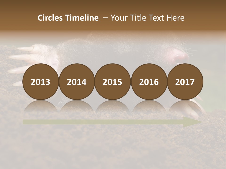 Harmful World Molehill PowerPoint Template