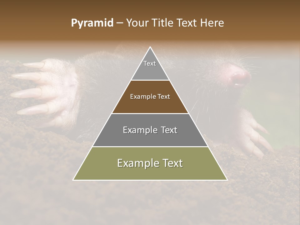 Harmful World Molehill PowerPoint Template