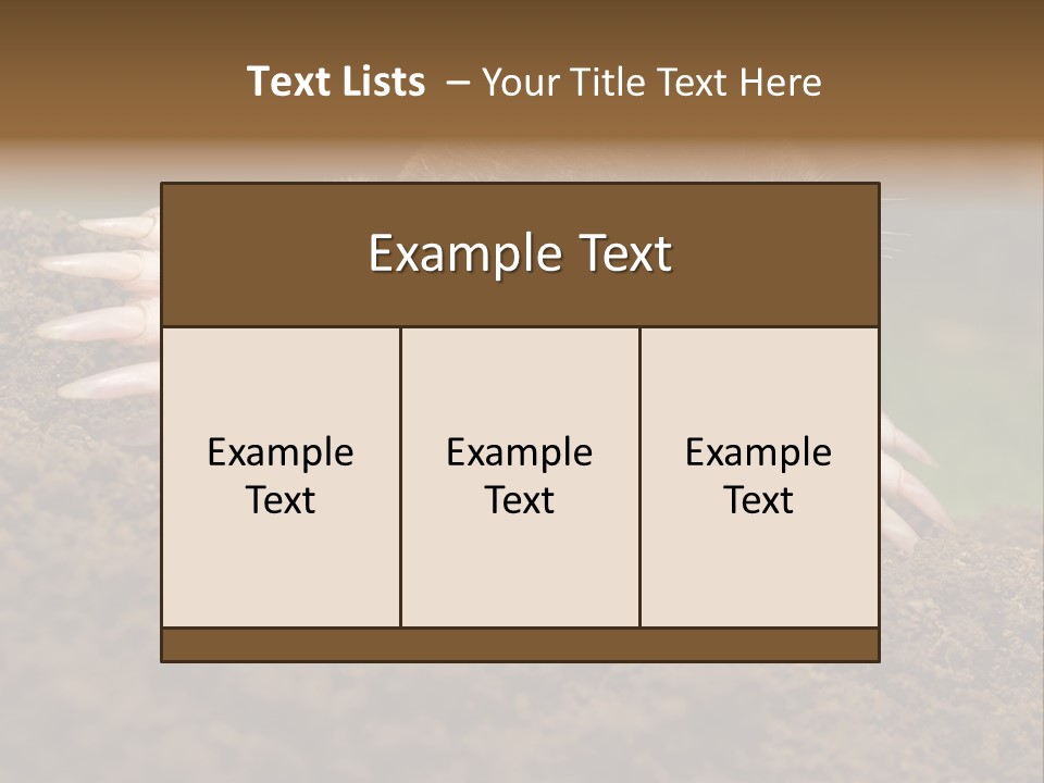 Harmful World Molehill PowerPoint Template
