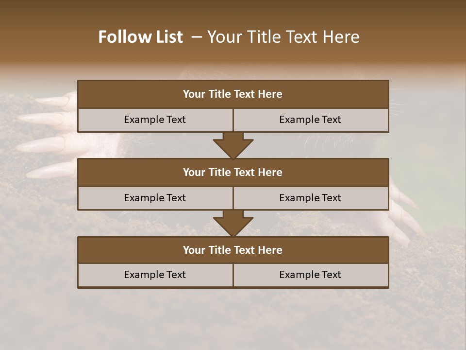 Harmful World Molehill PowerPoint Template