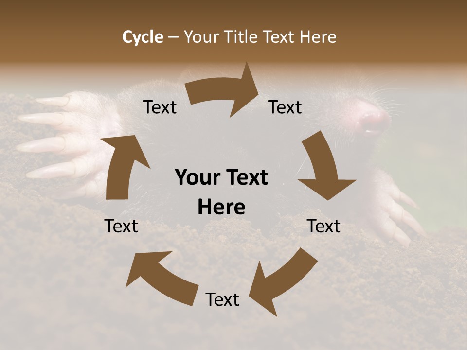 Harmful World Molehill PowerPoint Template