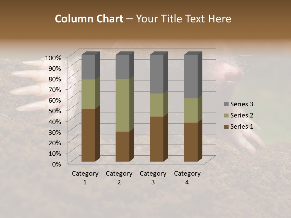 Harmful World Molehill PowerPoint Template