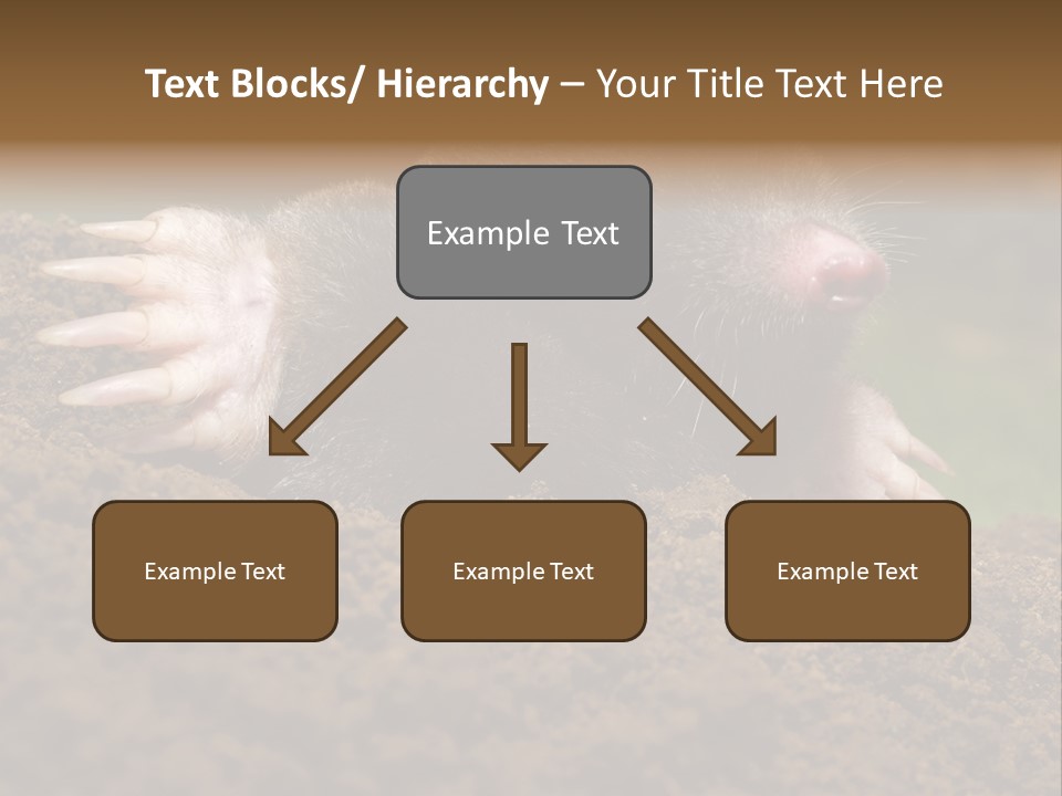 Harmful World Molehill PowerPoint Template