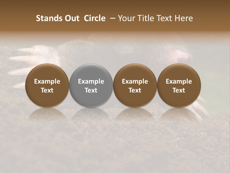 Harmful World Molehill PowerPoint Template