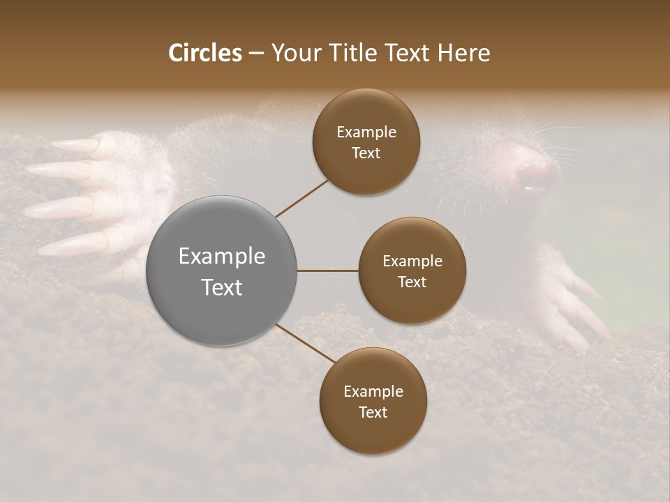 Harmful World Molehill PowerPoint Template