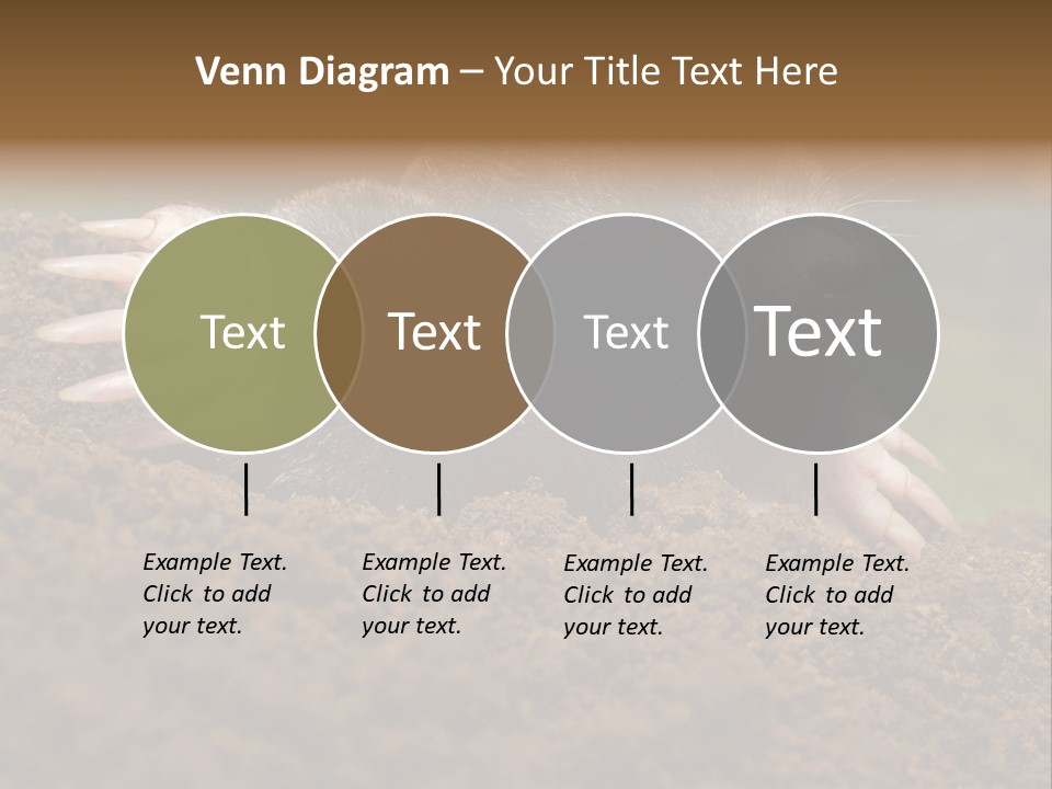 Harmful World Molehill PowerPoint Template