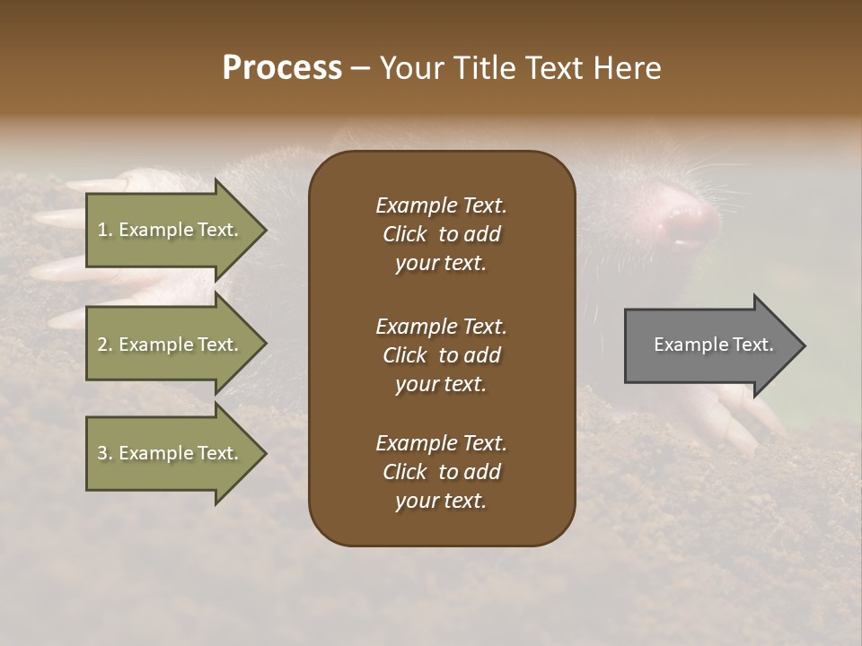 Harmful World Molehill PowerPoint Template