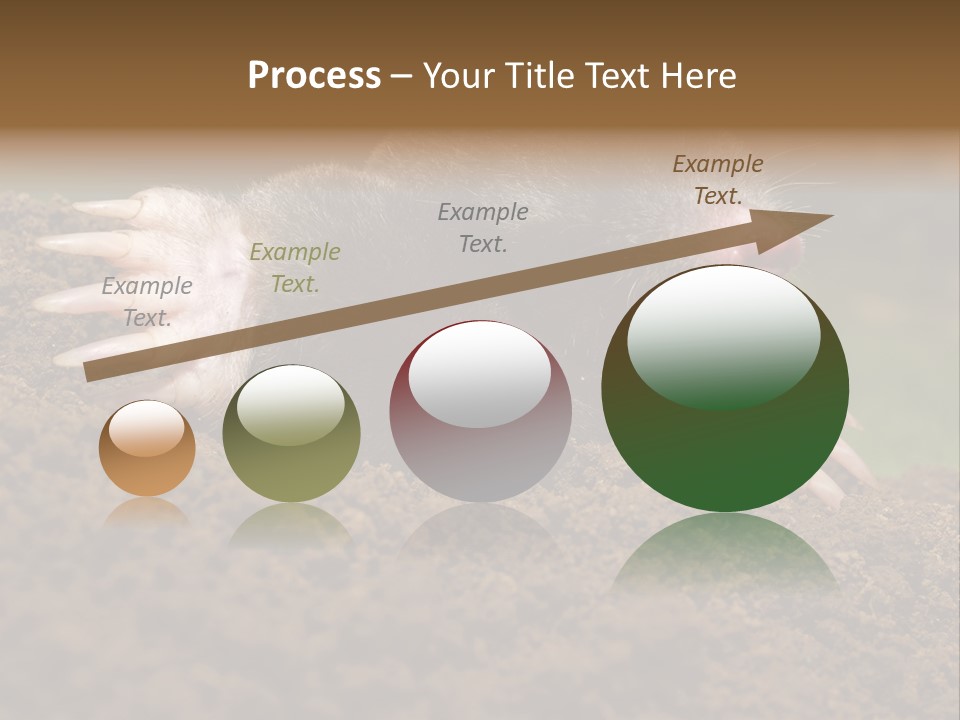 Harmful World Molehill PowerPoint Template