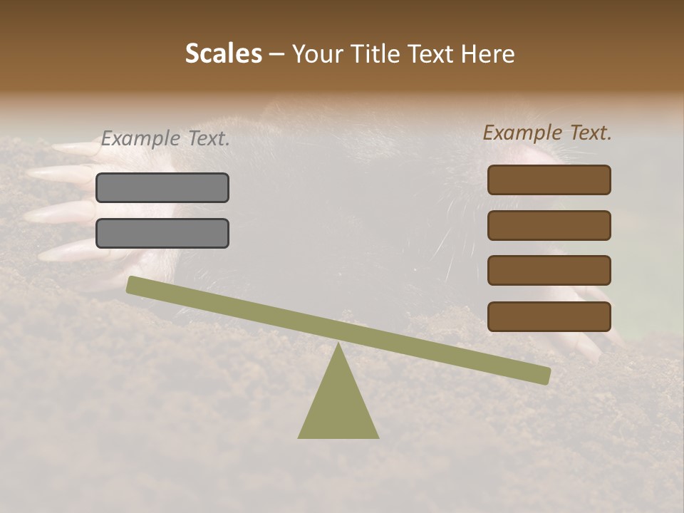 Harmful World Molehill PowerPoint Template