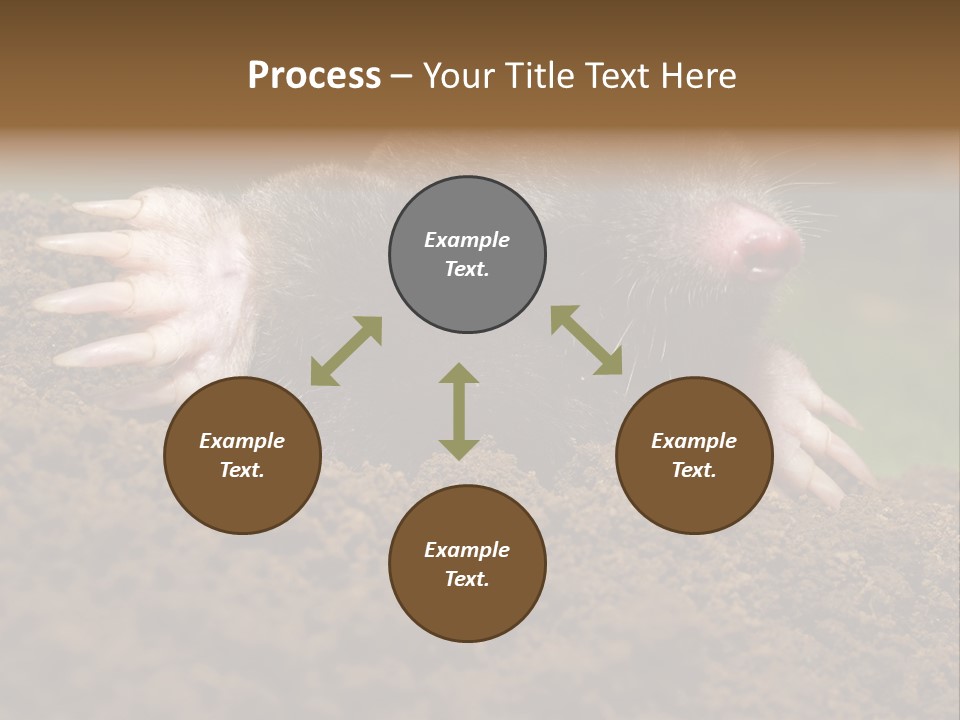 Harmful World Molehill PowerPoint Template