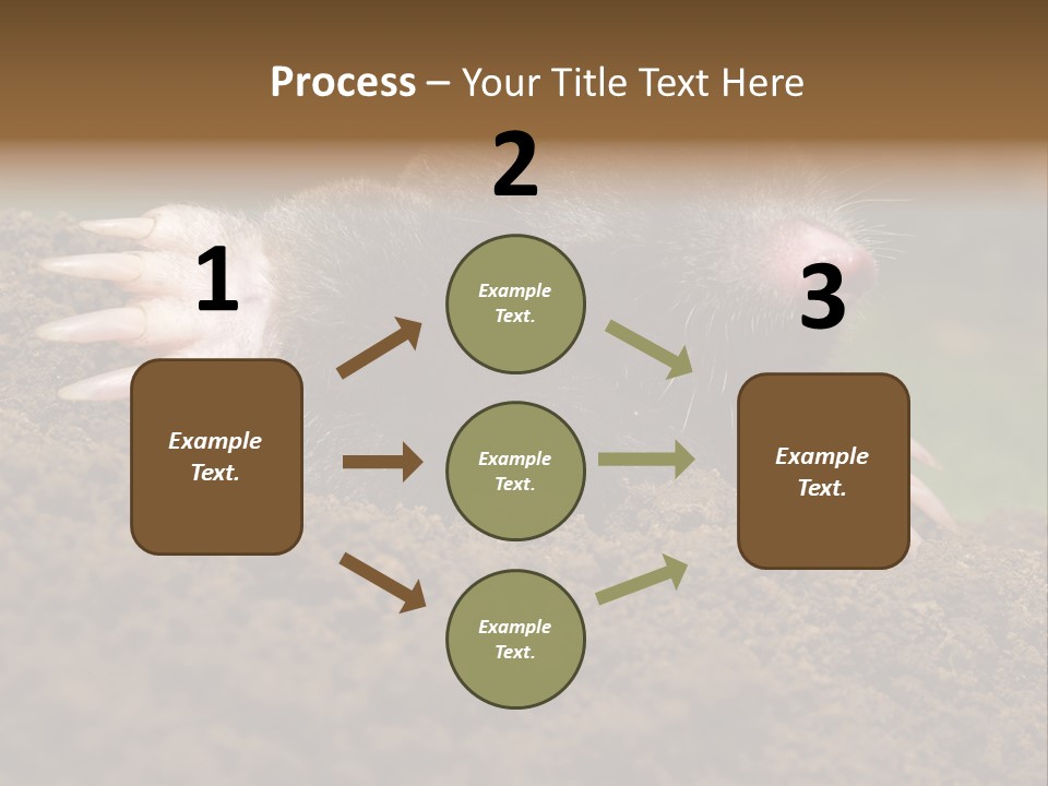 Harmful World Molehill PowerPoint Template