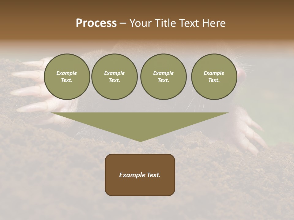 Harmful World Molehill PowerPoint Template