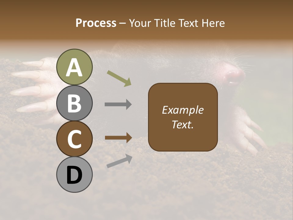 Harmful World Molehill PowerPoint Template