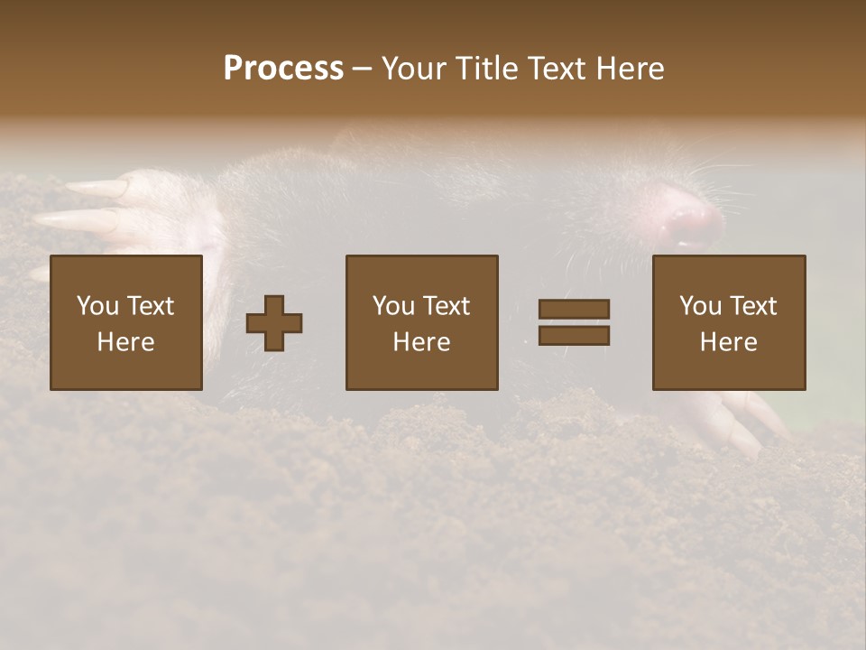Harmful World Molehill PowerPoint Template