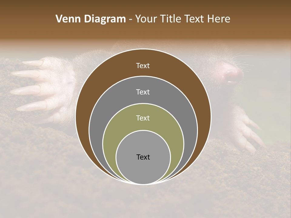 Harmful World Molehill PowerPoint Template