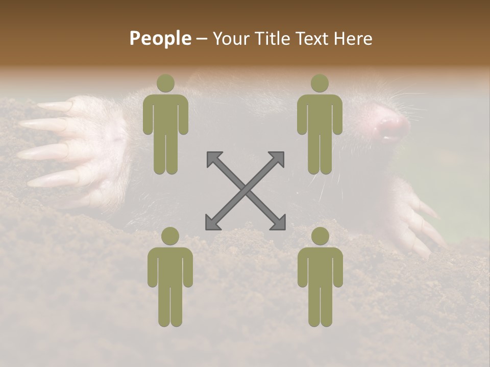 Harmful World Molehill PowerPoint Template