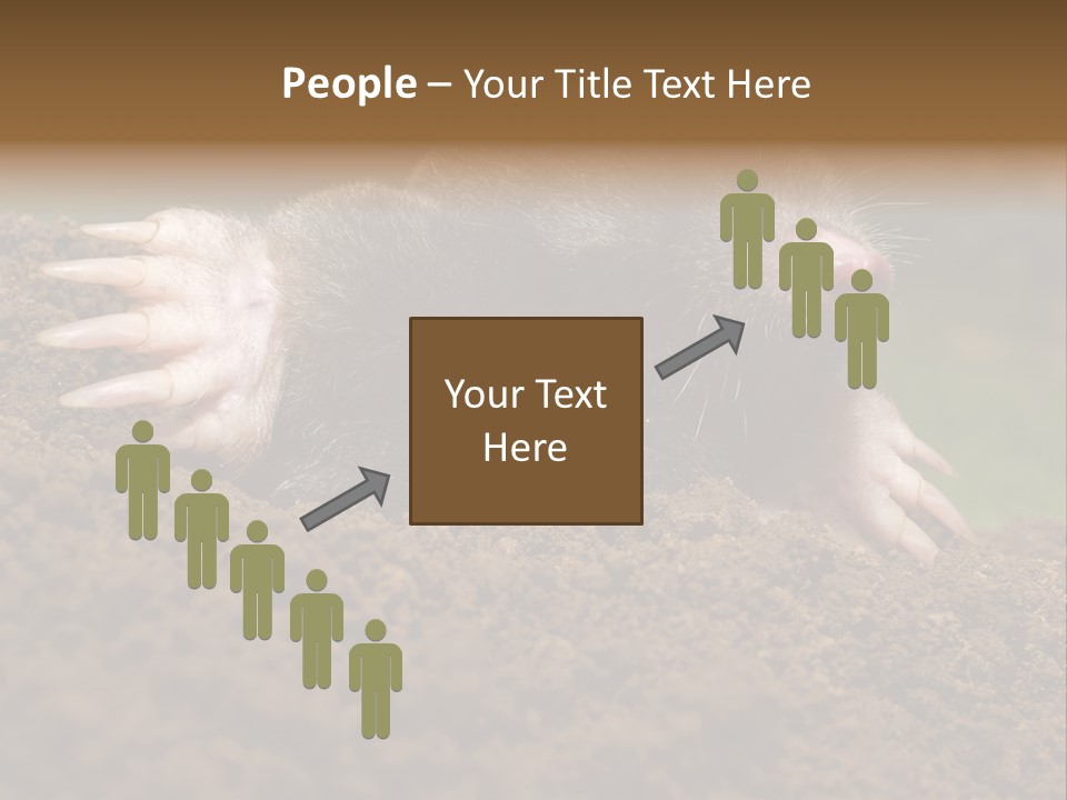 Harmful World Molehill PowerPoint Template