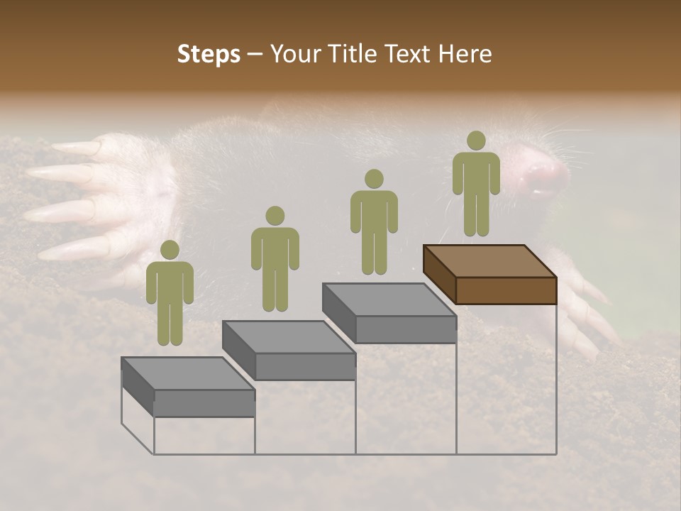 Harmful World Molehill PowerPoint Template