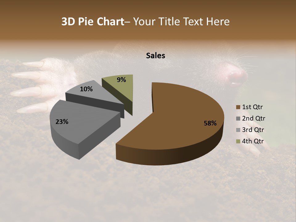 Harmful World Molehill PowerPoint Template