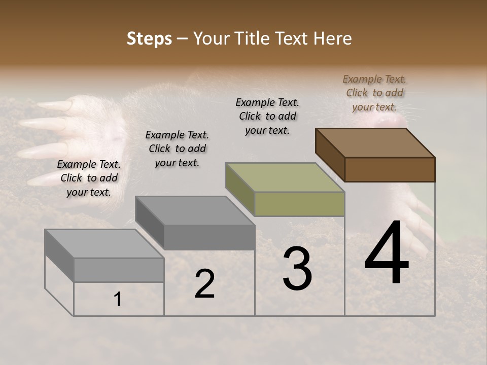 Harmful World Molehill PowerPoint Template