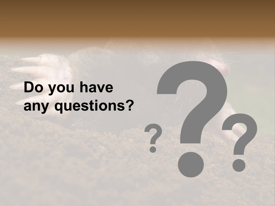 Harmful World Molehill PowerPoint Template