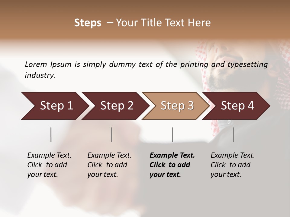 Job Shake Suit PowerPoint Template