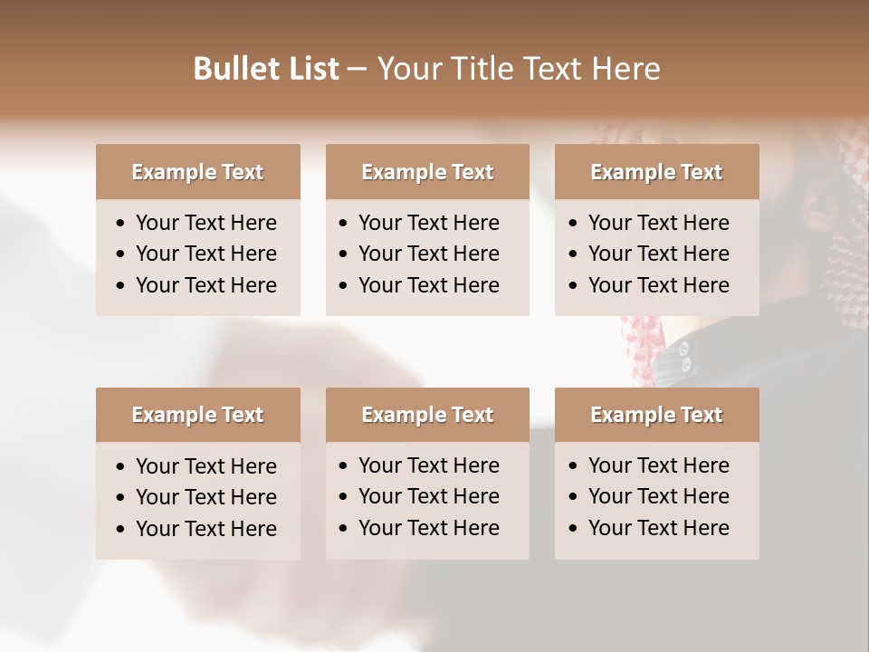 Job Shake Suit PowerPoint Template