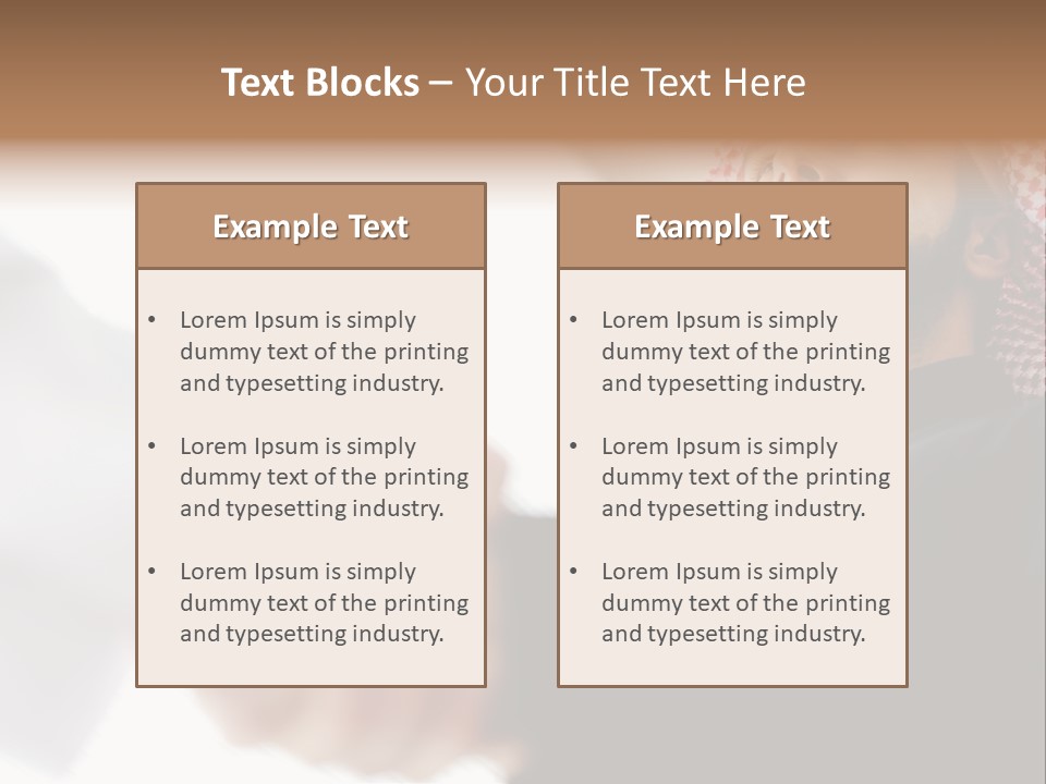 Job Shake Suit PowerPoint Template