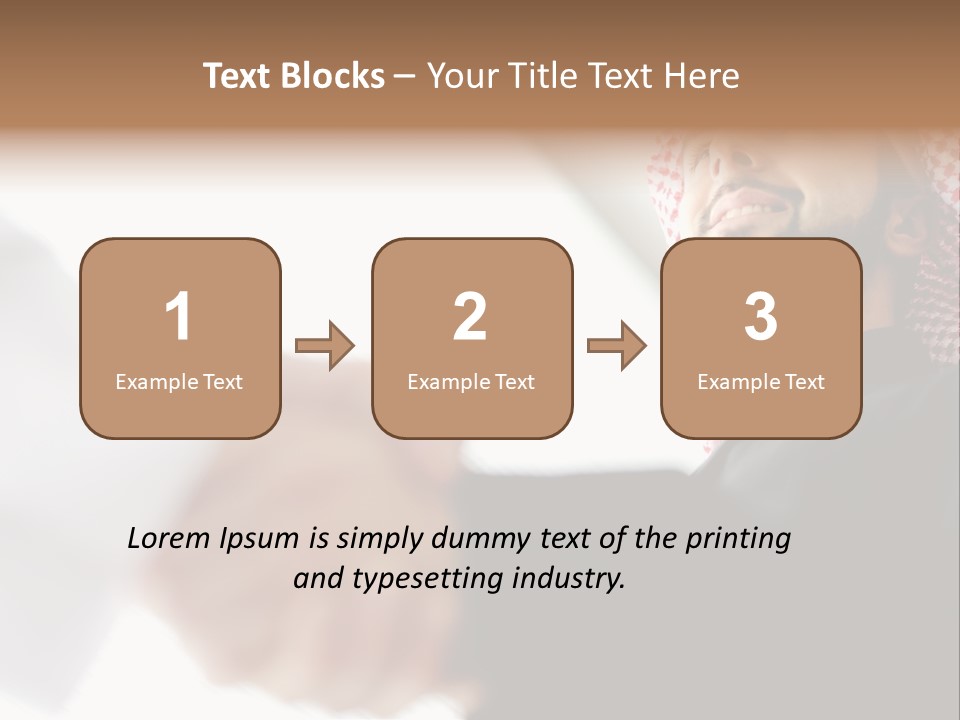 Job Shake Suit PowerPoint Template