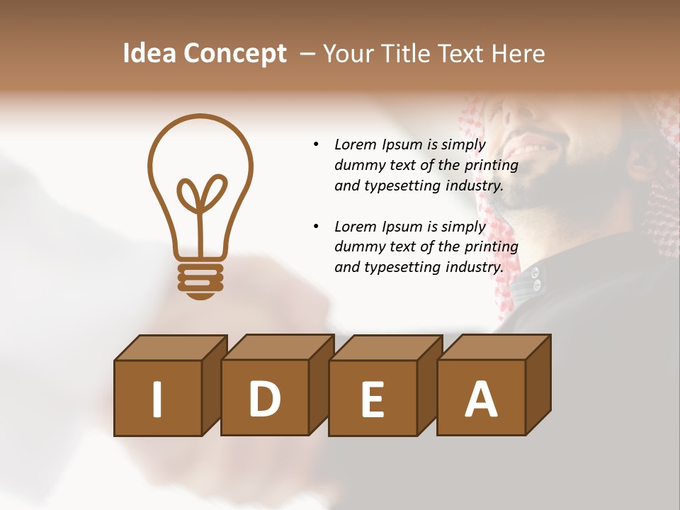 Job Shake Suit PowerPoint Template