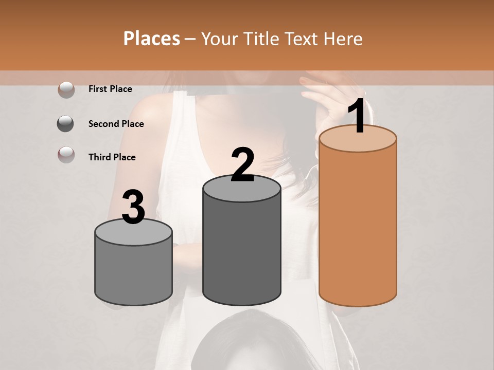 Headphones Elderly Old PowerPoint Template