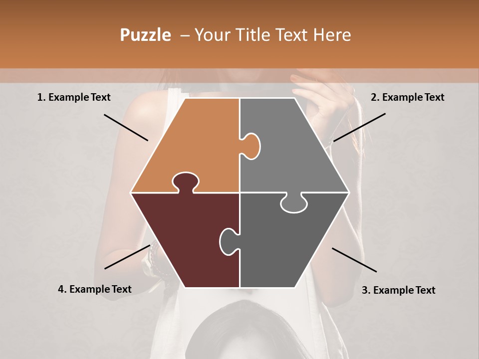 Headphones Elderly Old PowerPoint Template