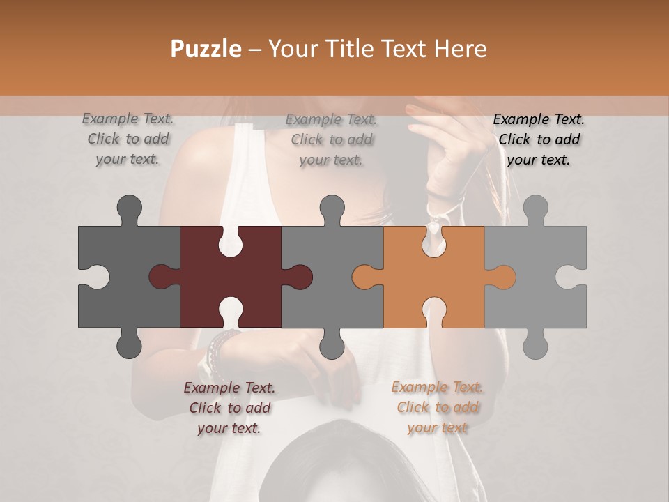 Headphones Elderly Old PowerPoint Template