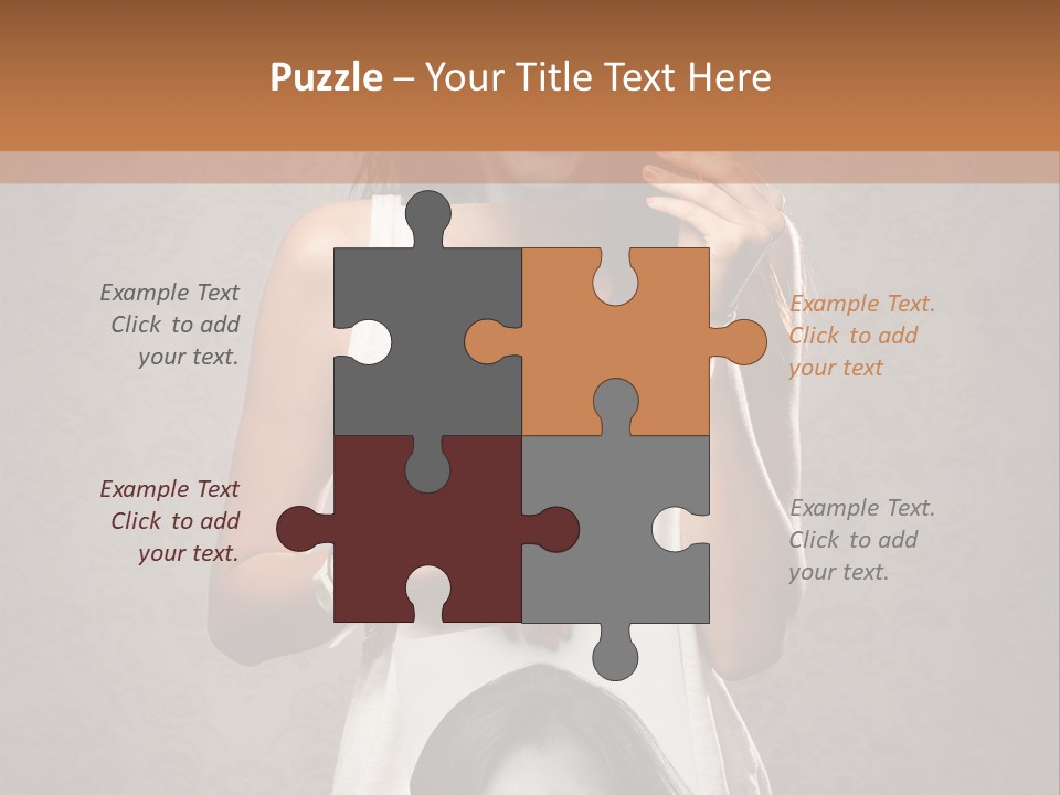 Headphones Elderly Old PowerPoint Template