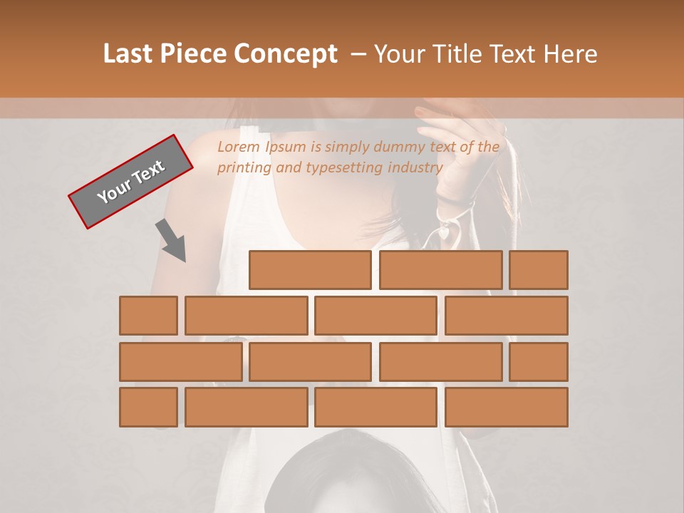 Headphones Elderly Old PowerPoint Template