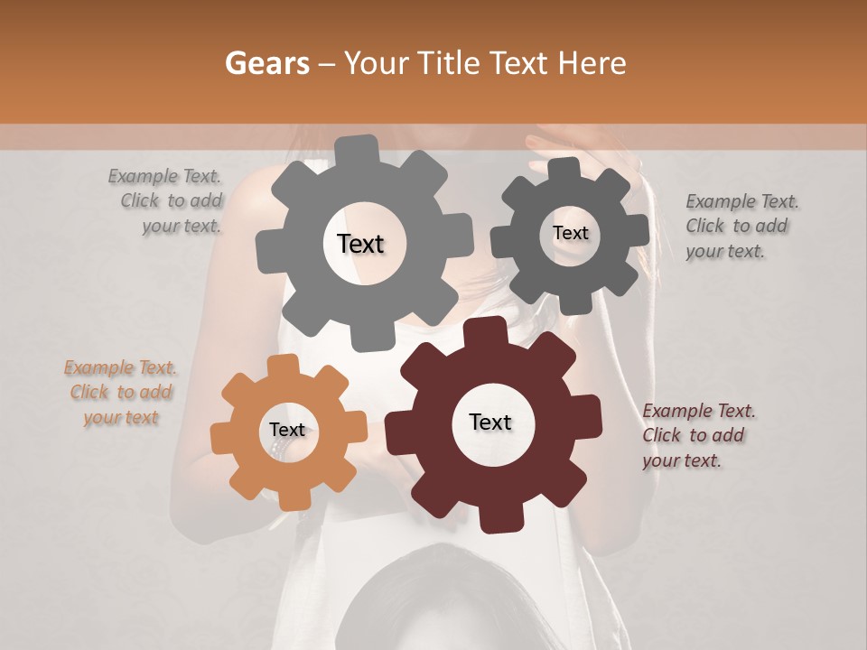 Headphones Elderly Old PowerPoint Template