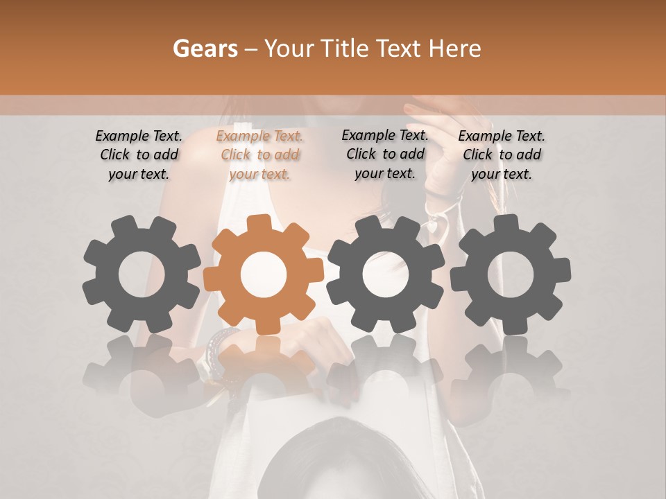 Headphones Elderly Old PowerPoint Template